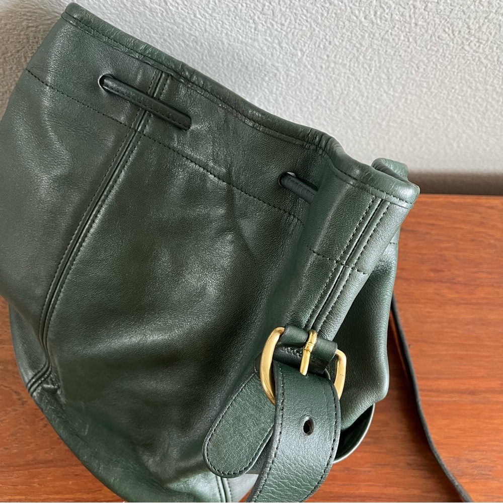 Vintage Bottle Green Coach Thompson Drawstring - Style 4151 - Picture 12 of 15